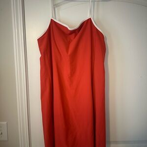 Old Navy Red Sleeveless Spaghetti Strap Slip Dress